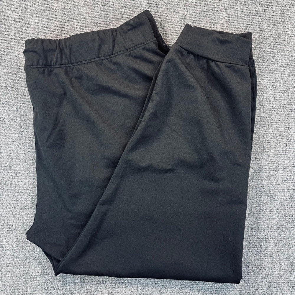 Woolx Lola Black Merino Wool Blend Joggers Womens 2XL Drawstring Athletic Casual